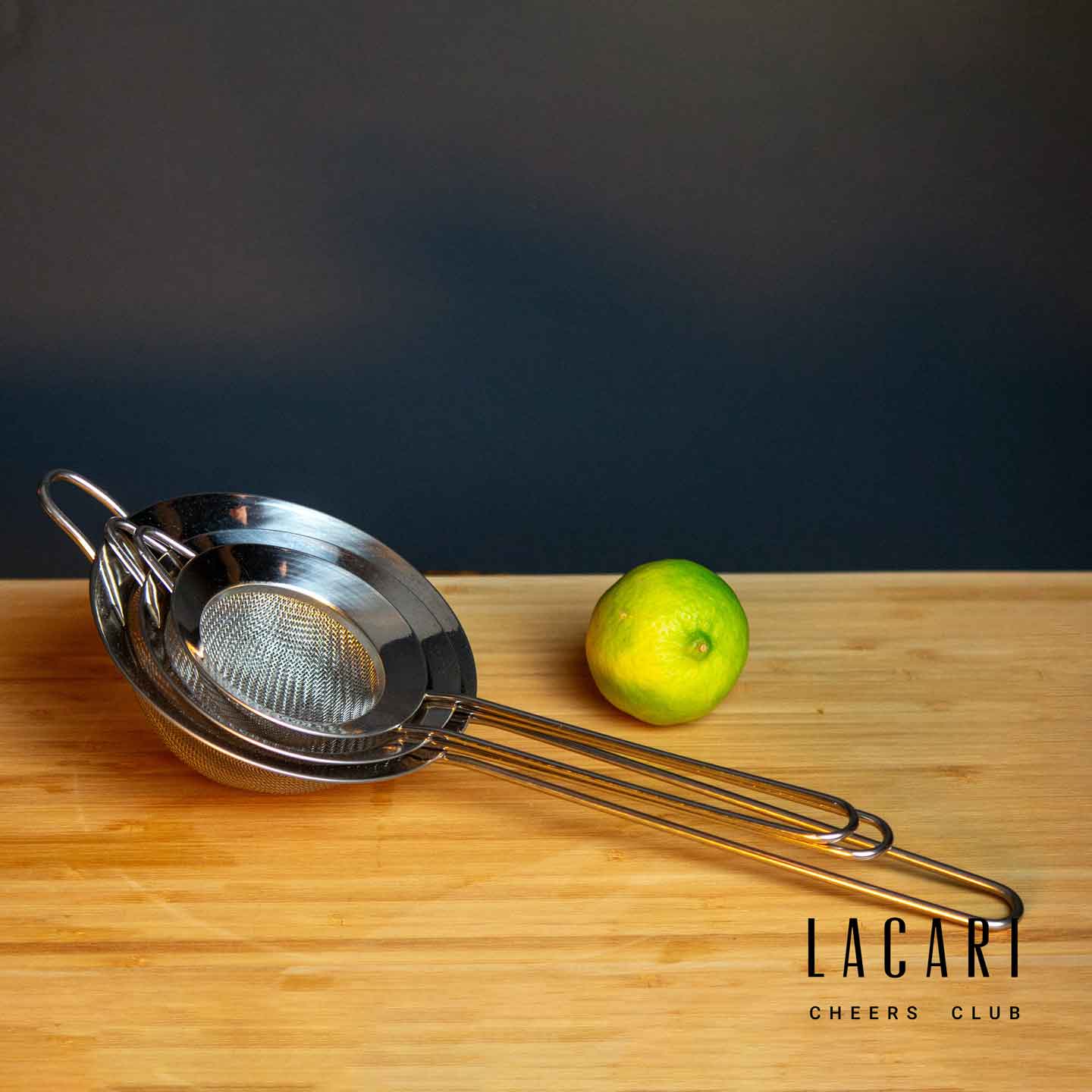 Küchensieb Set: 3 Edelstahl-Siebe für Küche & Bar Cocktail- & Barzubehörsets Lacari