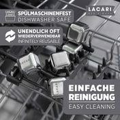 Wiederverwendbare Edelstahl Eiswürfel Eiswürfelformen Lacari