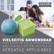 XXL Eiswürfelform - Eiswürfelform Groß für rund und eckige Eiswürfel