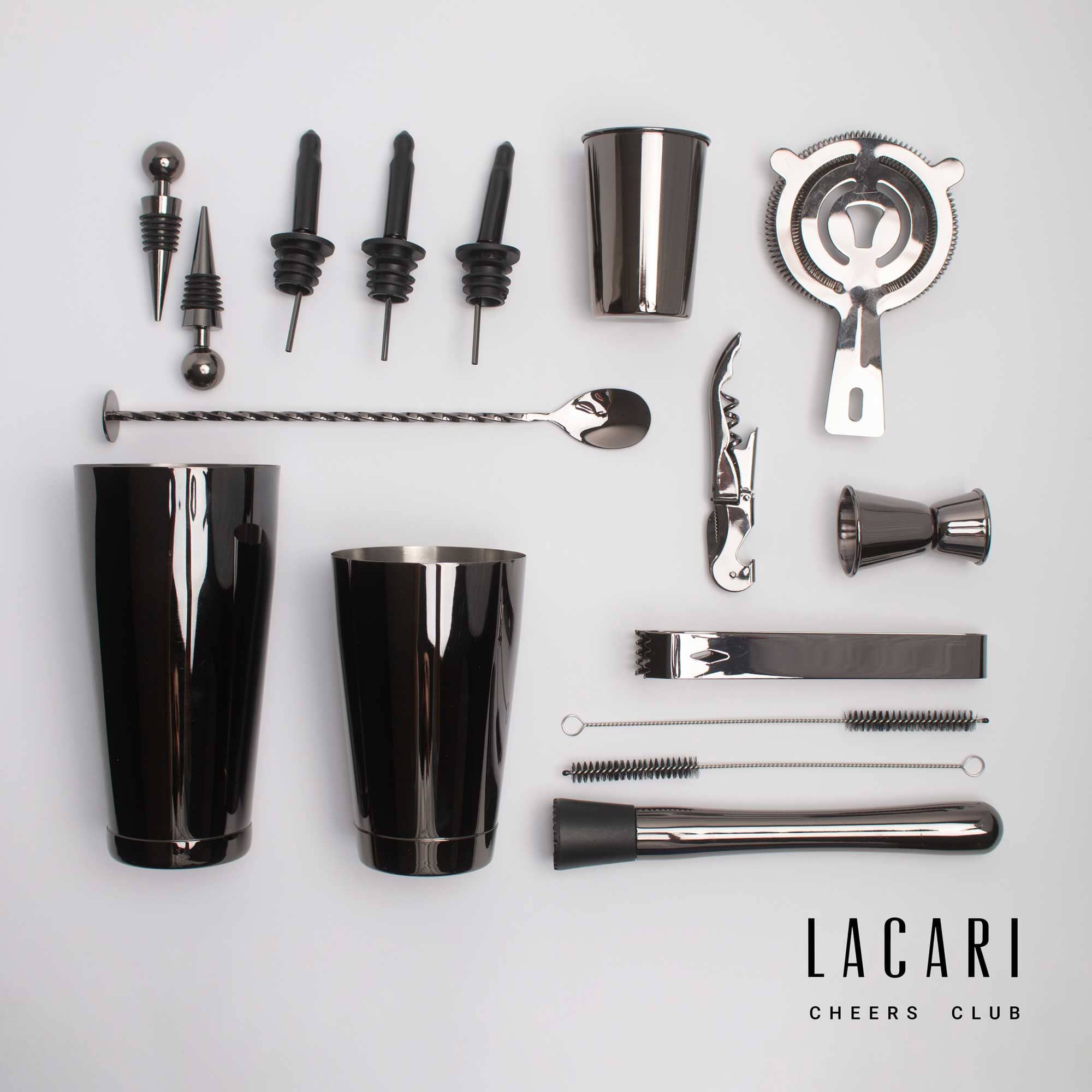 Luxus Cocktailshaker Komplettset - Komplette Cocktailshaker Sammlung Cocktail Bundles Lacari 