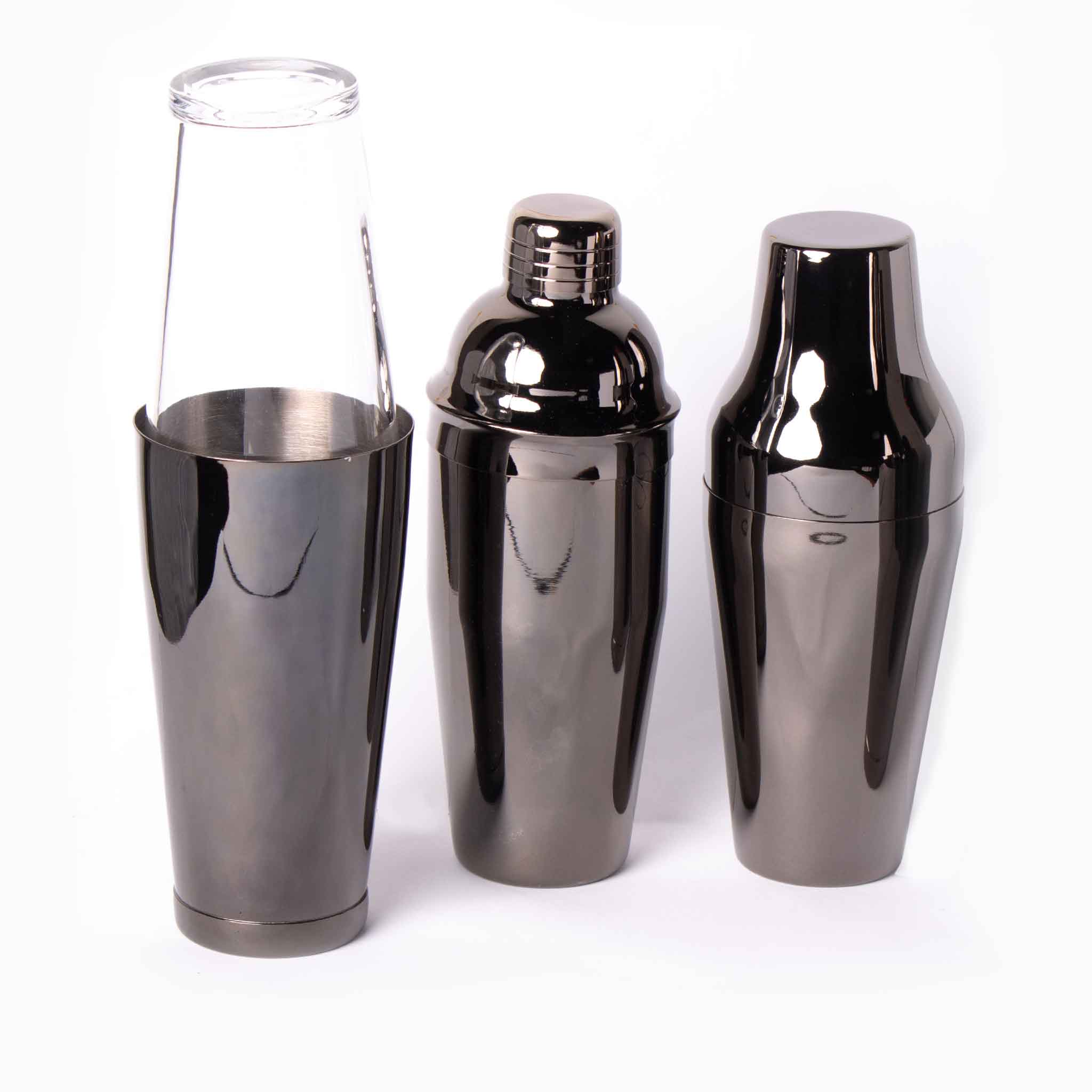 Komplette Cocktailshaker Sammlung Cocktail Shaker Lacari Cheers Club 3er Cocktailshaker Set 