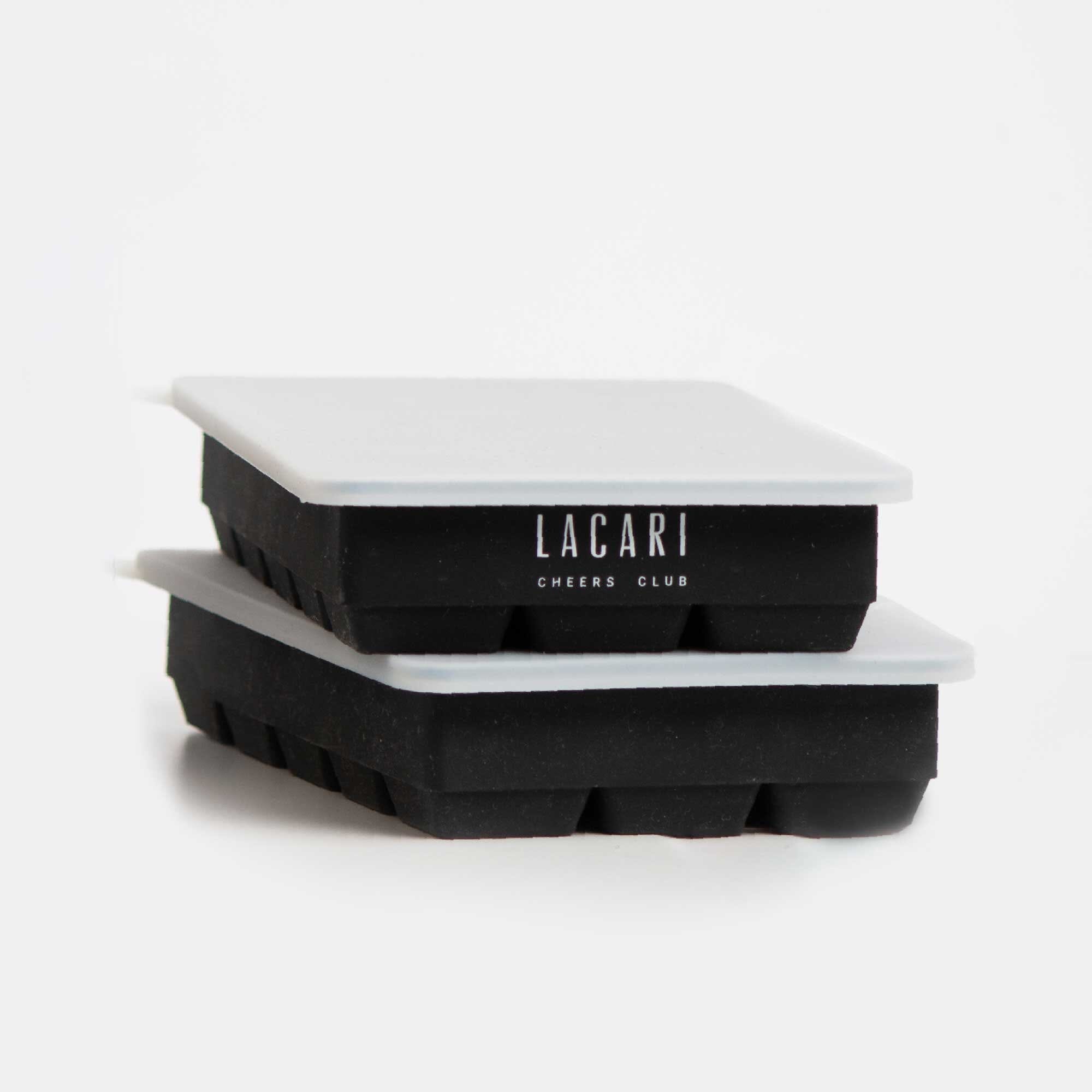 Eiswürfelform aus Silikon mit Deckel Eiswürfel &amp; Co Lacari 