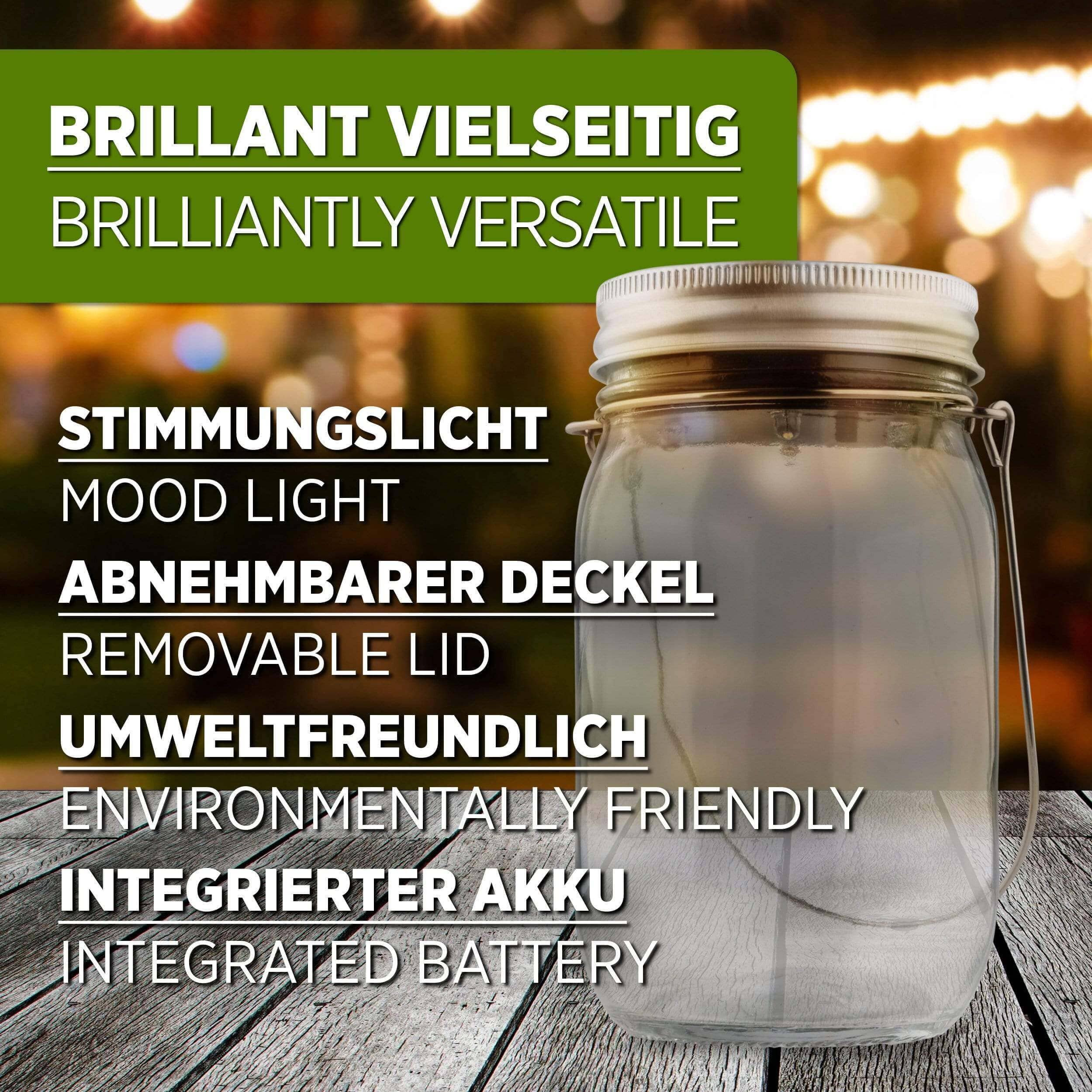 LACARI Solarglas 450ml Nachtlichter & indirekte Beleuchtung Lacari