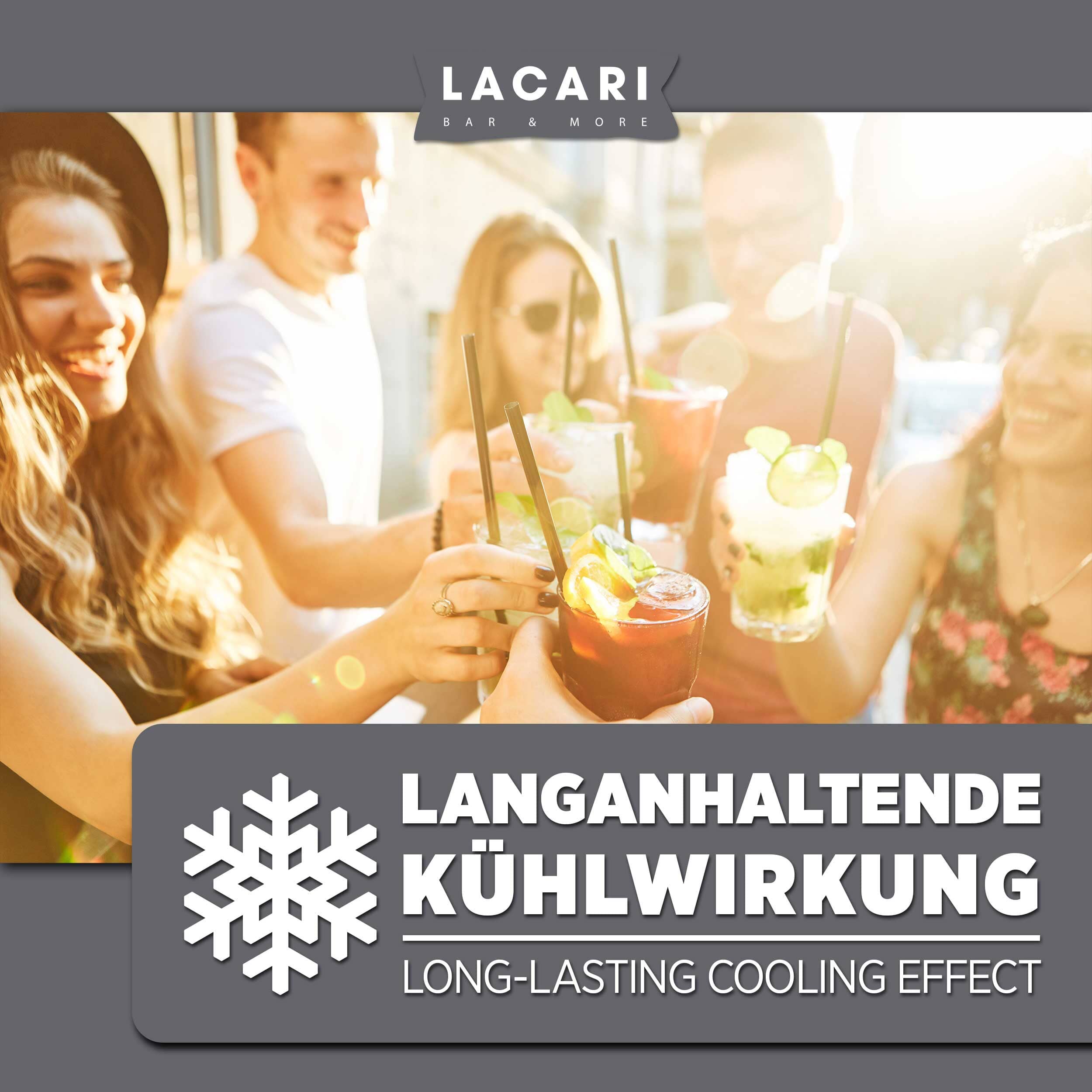 Wiederverwendbare Edelstahl Eiswürfel Eiswürfelformen Lacari 