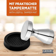 LACARI Kaffee Tamper | Espresso Tamper 51mm Silber Zubehör für Kaffee- & Espressomaschinen Lacari 
