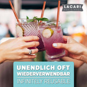 Premium Kupfer Strohhalme Set – Nachhaltig & Wiederverwendbar Cocktail- & Barzubehörsets Lacari 