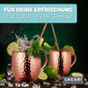 Moscow Mule Becher (2x) in Kupfer mit Strohhalm Cocktail- & Barzubehörsets Lacari 