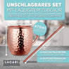 Moscow Mule Becher (2x) in Kupfer mit Strohhalm Cocktail- & Barzubehörsets Lacari 