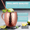 Moscow Mule Becher (2x) in Kupfer mit Strohhalm Cocktail- & Barzubehörsets Lacari 